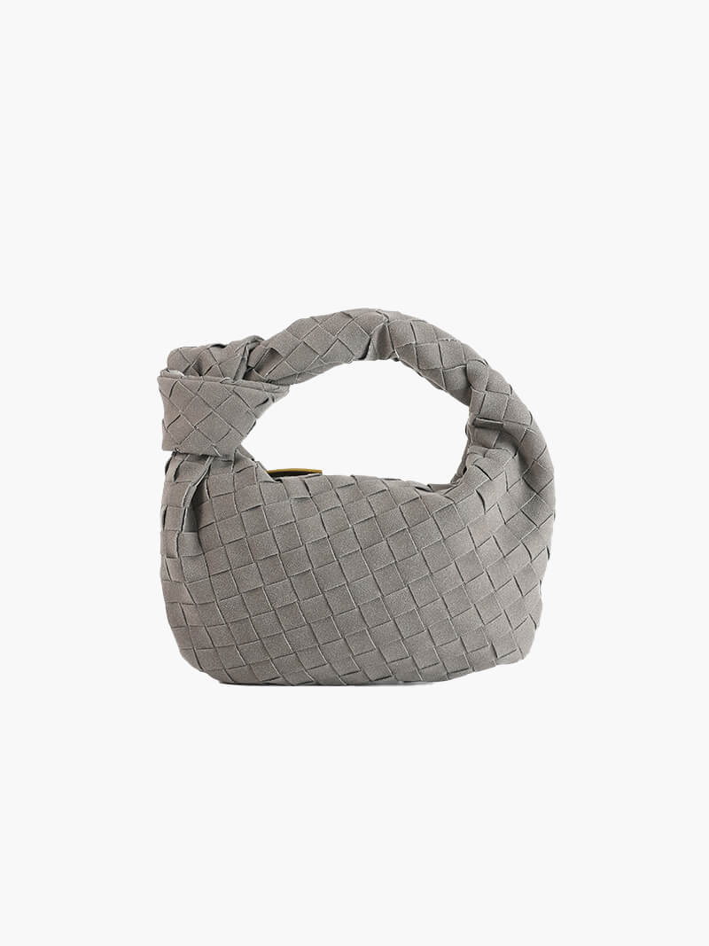 Woven Mini Suede Bag