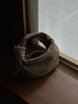 Woven Mini Suede Bag