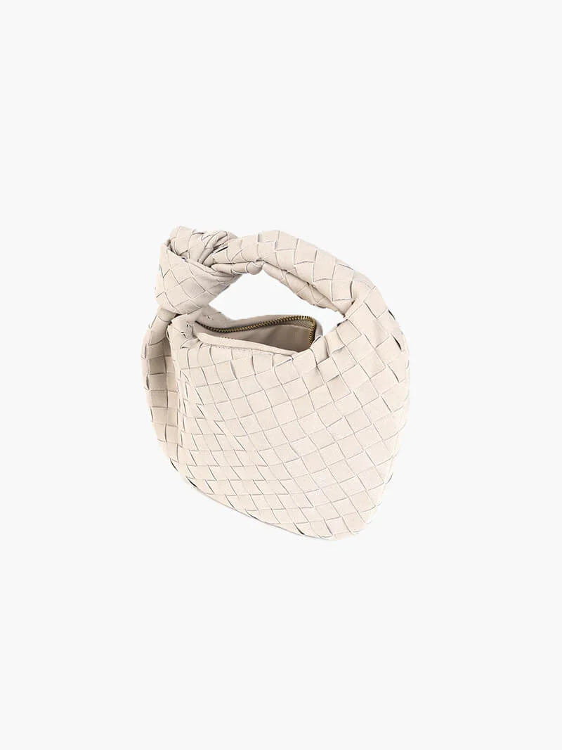 Woven Mini Suede Bag