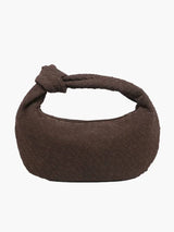 Woven Medium Suede Bag