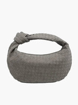 Woven Medium Suede Bag