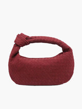 Woven Medium Suede Bag