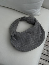 Woven Medium Suede Bag