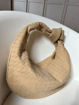 Woven Medium Suede Bag