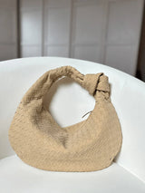 Woven Medium Suede Bag