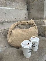 Woven Medium Suede Bag