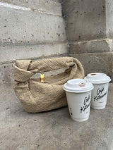 Woven Mini Suede Bag